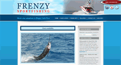 Desktop Screenshot of frenzysportfishing.com