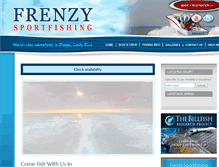 Tablet Screenshot of frenzysportfishing.com